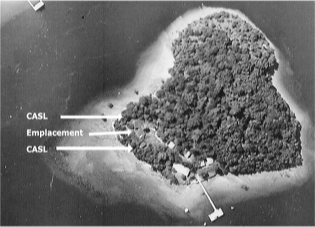 Pulau Ubin showing the AMTB Battery