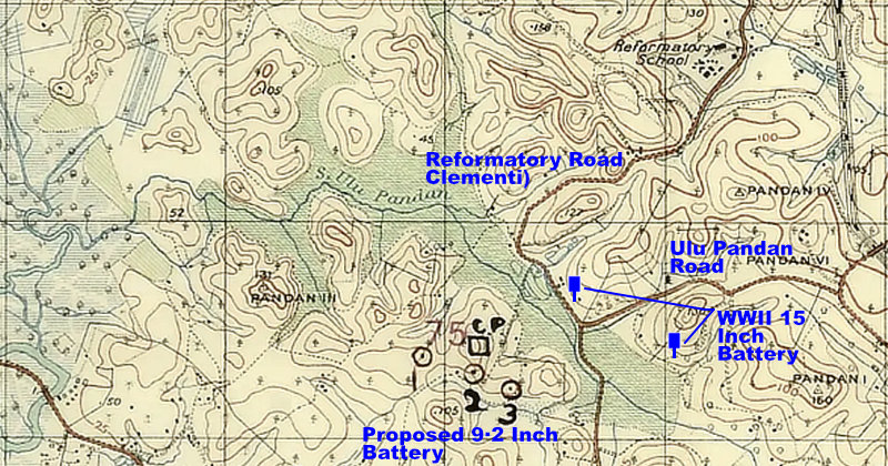 Map of battery area