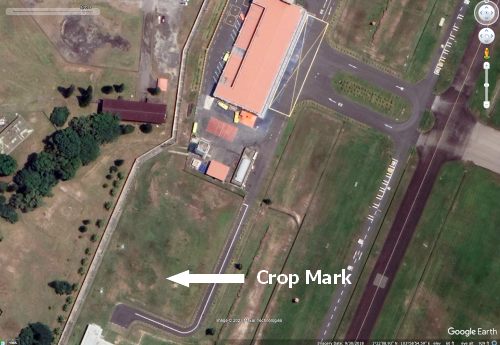 Goggle earth view of where the gun was