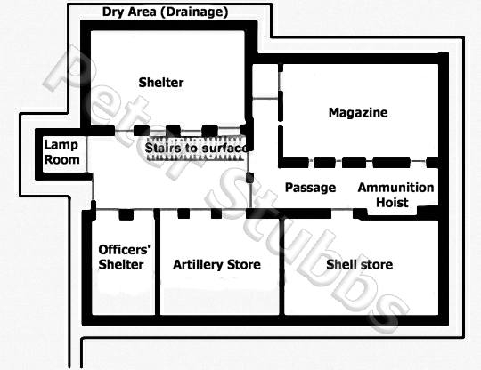 Plan of the underground area