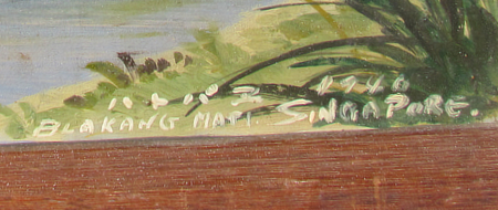 Signature on the painting
