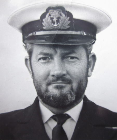 David Etheridge in naval uniform