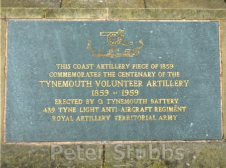 Plaque with the gun