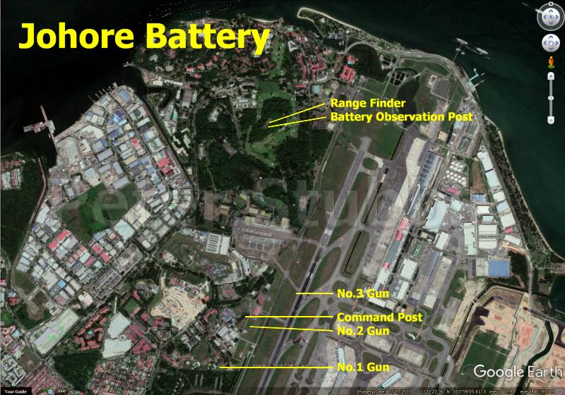 Map of the Battery area
