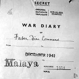 Page of War Diary